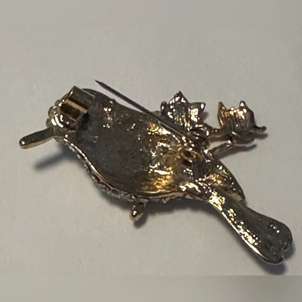 Bird Rhinestones Pin - Picture 6 of 10